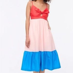 NWT J. Crew Factory color block dress